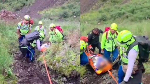 Hombre volcán Xitle