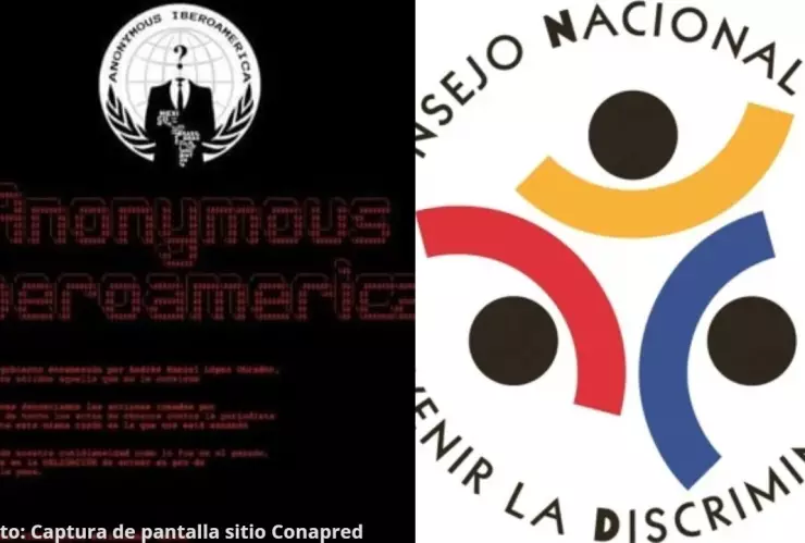 Conapred es hackeado por Anonymous 