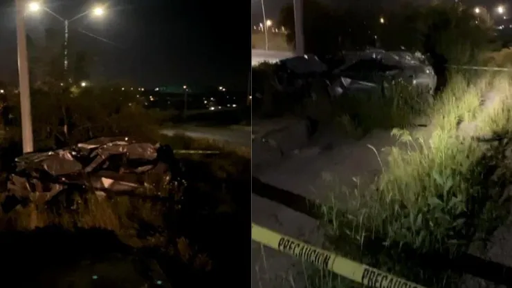 Muere en accidente en bulevar 2000; auto voló desde puente
