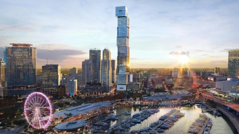 una imagen representativa de cómo se verá el icónico edificio