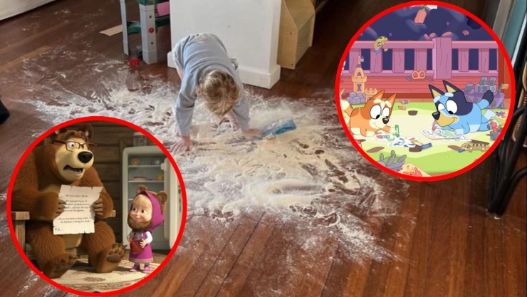 6 capítulos de ‘Masha y el Oso’ y ‘Bluey’ para que los niños aprendan las consecuencias de sus actos