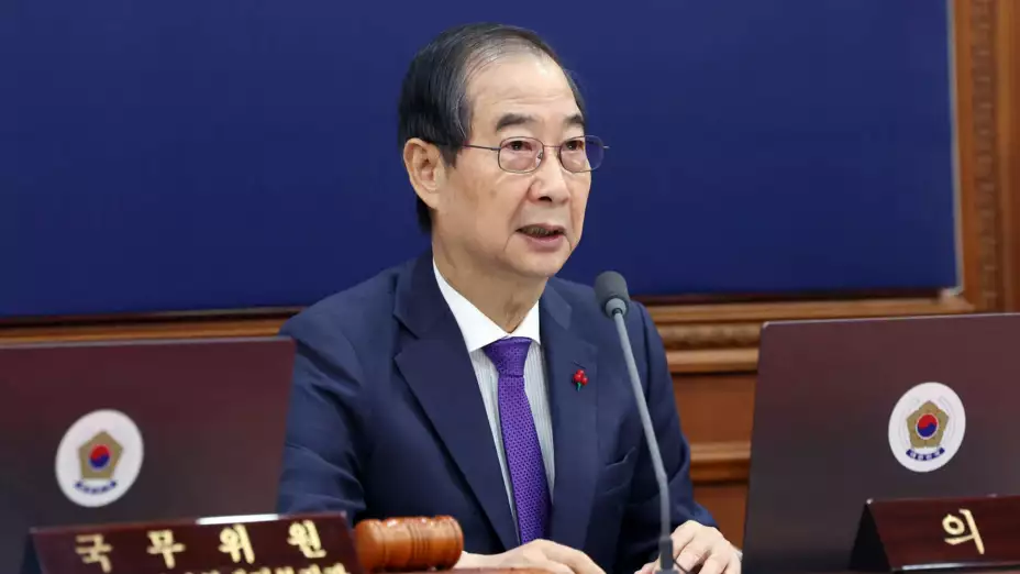 Han Duck-soo, primer ministro de Corea del Sur.