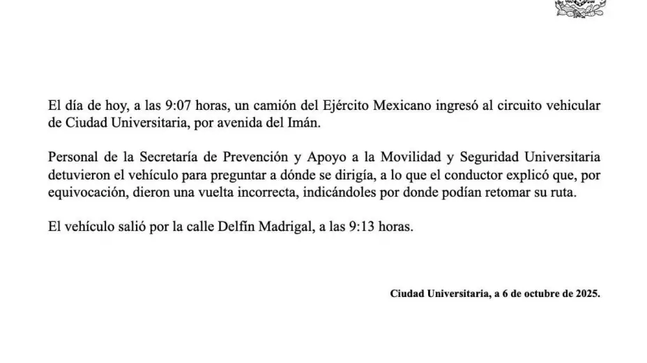 UNAM ejercito