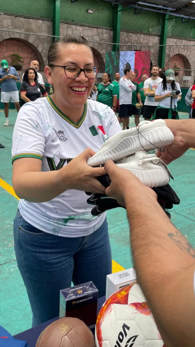 Tanda de penales con la Gira Vive sin Drogas.
