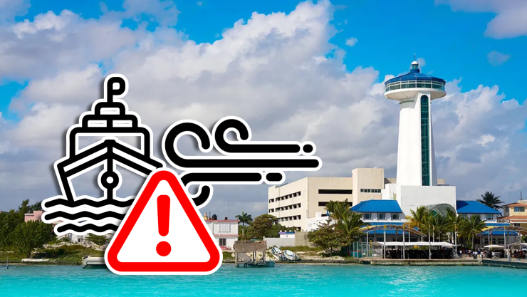¡Cierran puertos en Cancún! Evento de Norte paraliza la navegación este 31 de enero de 2026.webp