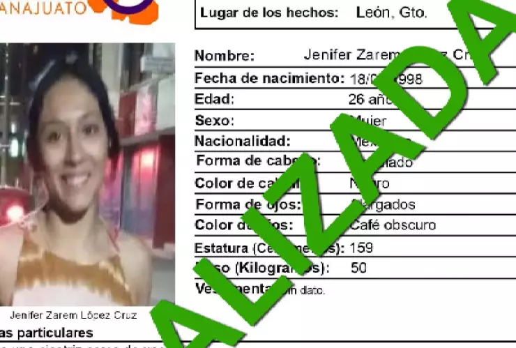 Tras más de un mes de búsqueda, localizan con vida en León a Jenifer Zarem