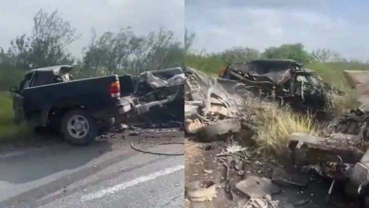 Camioneta queda PARTIDA EN DOS tras fuerte accidente; su conductor quedó prensado