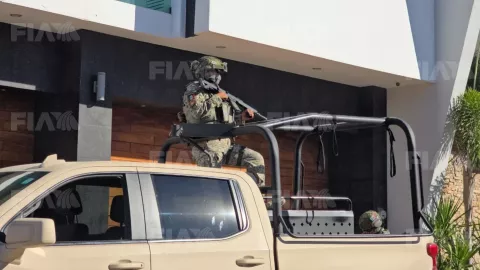 Policía Federal en la colonia Chapultepec