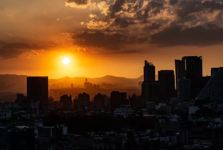 Atardecer en la Ciudad de México