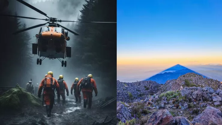 Rescates volcán Tacaná