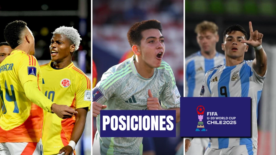 Posiciones de la fase de grupos del Mundial Sub-20