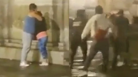 agresor terminó agredido