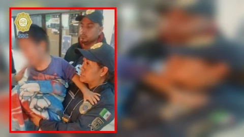 rescatan a niño abandonado en Iztapalapa CDMX