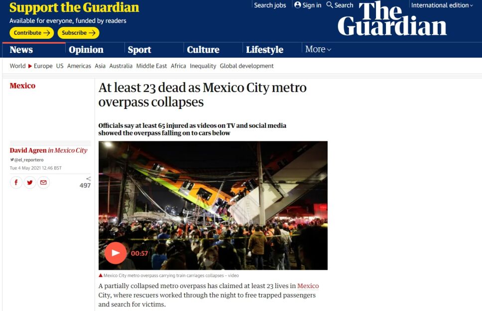 Tragedia en el metro de la CDMX