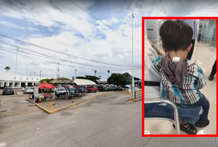 Localizan a niño que caminaba solo en la calle.-
