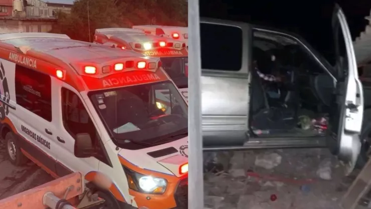 Camioneta sufrió choque contra vivienda tras salirse de la curva de Zacatzingo en Zacatlán; quedó destruida