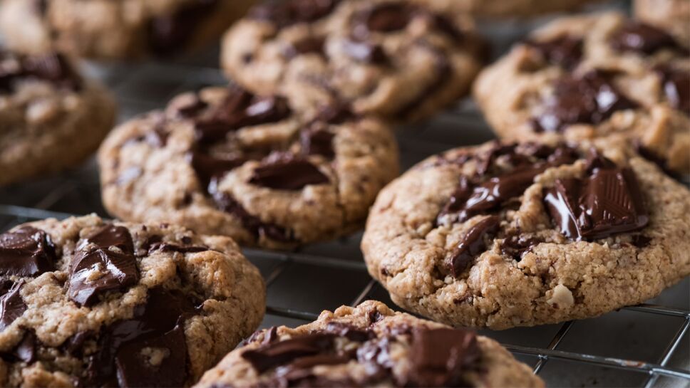 galletas veganas con chispas de chocolate
