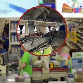 Clientes en un supermercado en Seúl, Corea del Sur