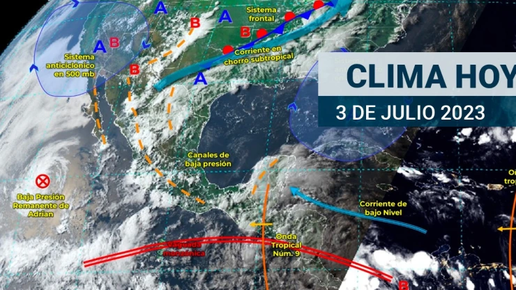 ¿Cómo estará el clima en México hoy 3 de julio CDMX? podría superar los 34 °C.