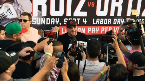 Andy Ruiz pelea Luis Ortiz Box Azteca
