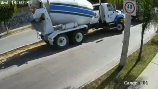 atropellado por una revolvedora