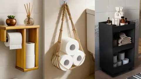 Cómo organizar el papel higiénico para no arruinar la decoración