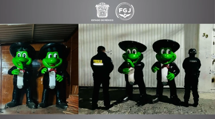 Aparecen en el Edomex esculturas de ranas robadas en Acapulco tras huracán “Otis”