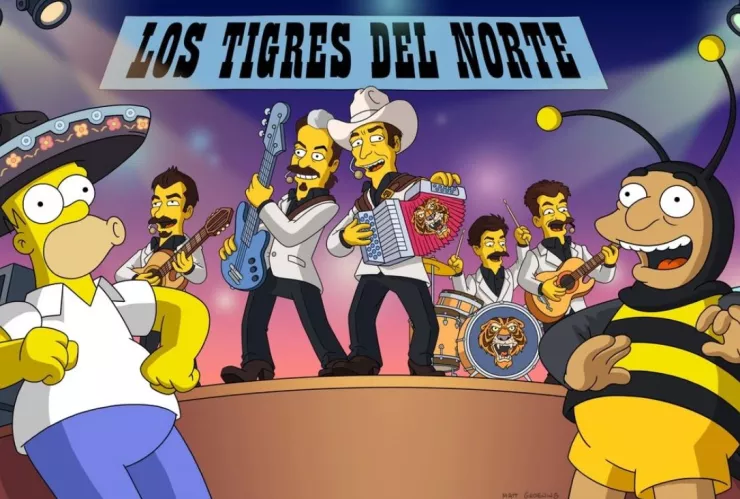 Los Tigres del Norte saldrán en “Los Simpson”: cuándo y con qué canción