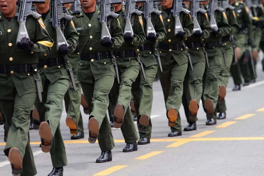 Desfile Militar Conmemorativo del CCV Inicio de la Independencia de México.