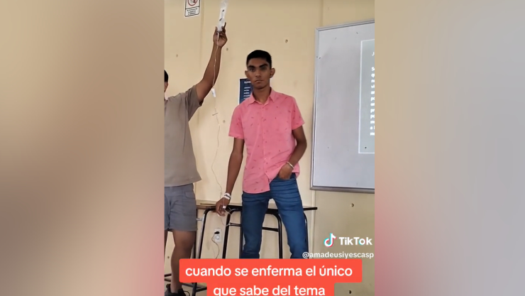 Joven expone con bolsa de suero en Morelos