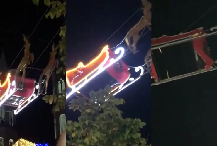Video de TikTok de accidente de Santa Claus se hace viral