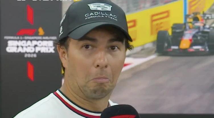 Checo Pérez reacciona al accidente de McLaren