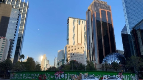 La exglorieta de la Palma luce vacía, pues removieron el ahuehuete