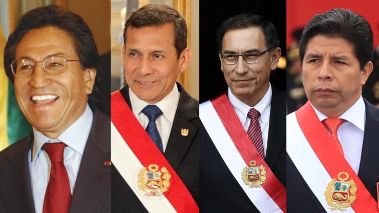 Cuatro expresidentes de Perú están presos