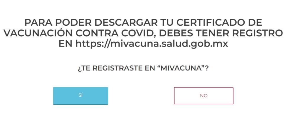 Mi Vacuna certificado vacunación dosis refuerzo
