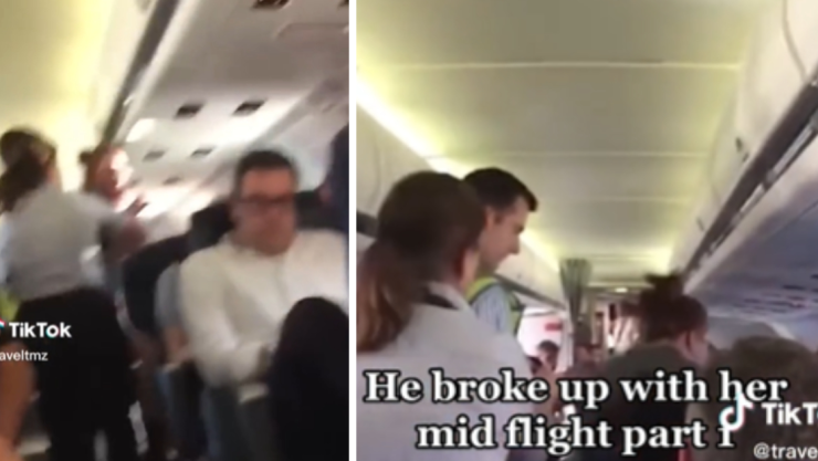 terminan relación en pleno vuelo