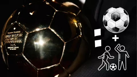 El Balón de Oro se le entrega al mejor futbolista del año.