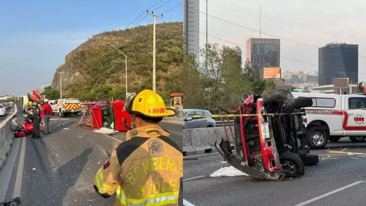 Accidente vial en Monterrey