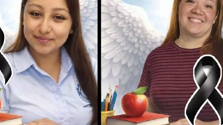 Revelan restos de maestras asesinadas en tiroteo en preparatoria en Michoacán.