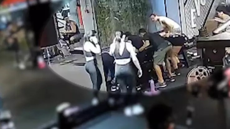 accidente en gimnasio