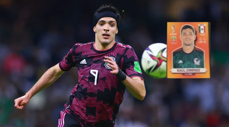 Raúl Jiménez jugando con la Selección Mexicana para Qatar 2022