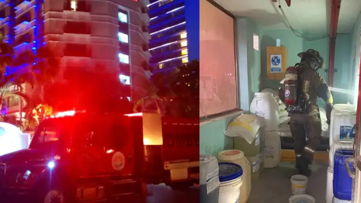 Emergencia en la Zona Hotelera de Cancún: Reacción química en hotel moviliza a bomberos