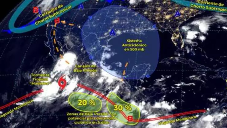 OFICIAL_ Fecha exacta en la que llega la Vaguada Monzónica en México, según la Conagua