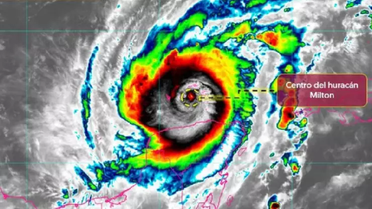 Esta es la ubicación del Huracán Milton de categoría 4.jpg
