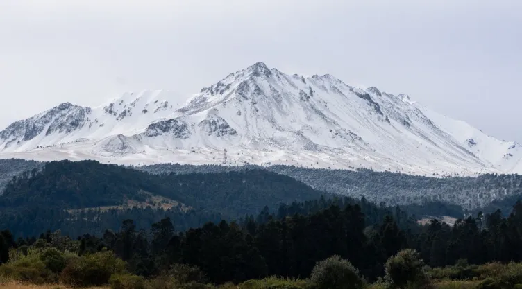 Imagen del nevado de Toluca en México durante la temporada de invierno 2025.