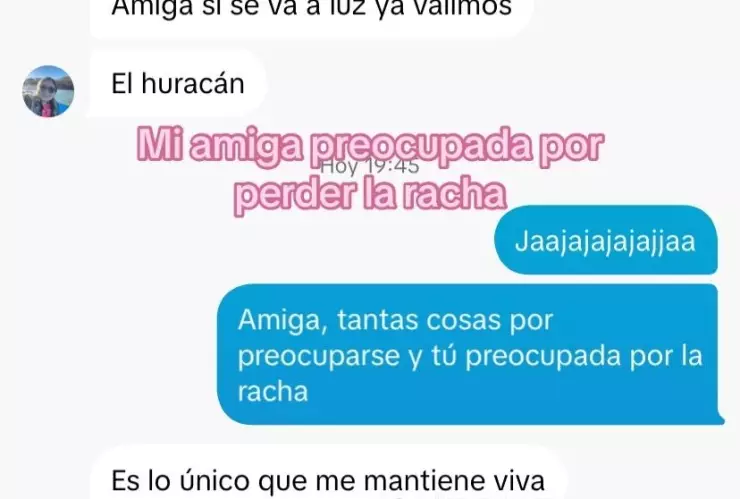 Huracán Beryl Mujer se vuelve viral por preocuparse por la racha de TikTok