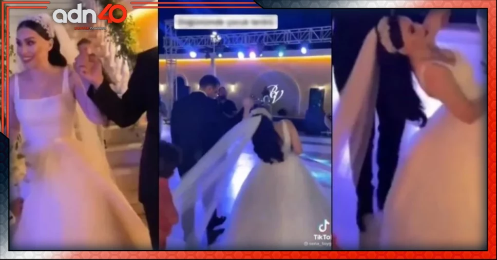 Niño jala velo a novia en su boda