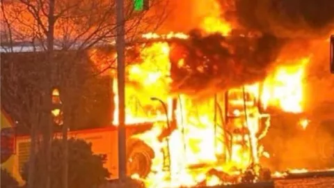 Incendio de autobús en Suiza