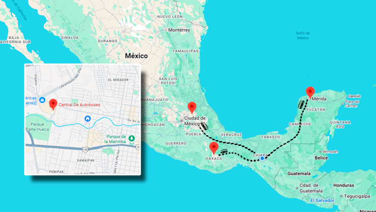 ¡Viaja desde Tuxtla Gutiérrez! Tres rutas en autobús que te llevarán a grandes aventuras