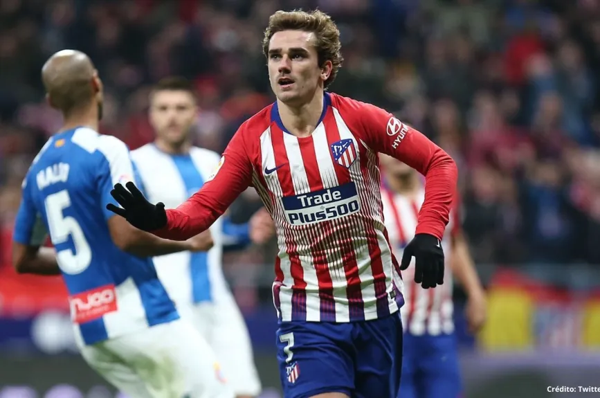 Griezmann, con el Atlético de Madrid